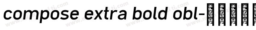 compose extra bold obl字体转换